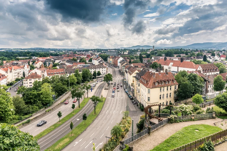Aussicht vom Weinberg auf die Südstadt in Kassel