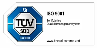 Siegel TÜV Süd ISO 9001